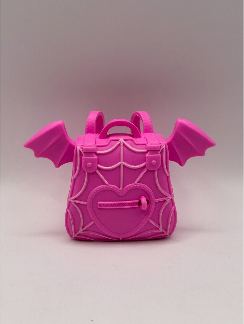 Mattel Monster High G3 Draculaura Pink Bat Wing Molded Plastic Backpack Preowned